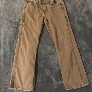 Women's Straight Leg Tan Pants
